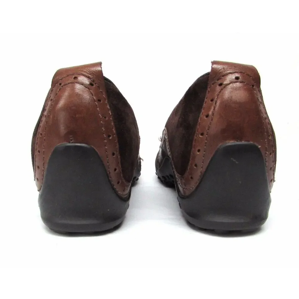 Merrell women's brown suede leather size 6.5 mary jane shoes comfort walking
